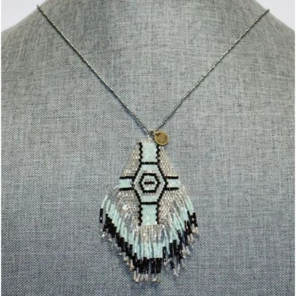 Cocobelle Borneo Anthropolgie Southwest Beaded Necklace - Picture 6 of 8